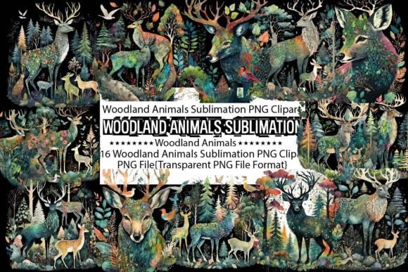 Download Woodland Animals Sublimation Bundle - Bundle Collection