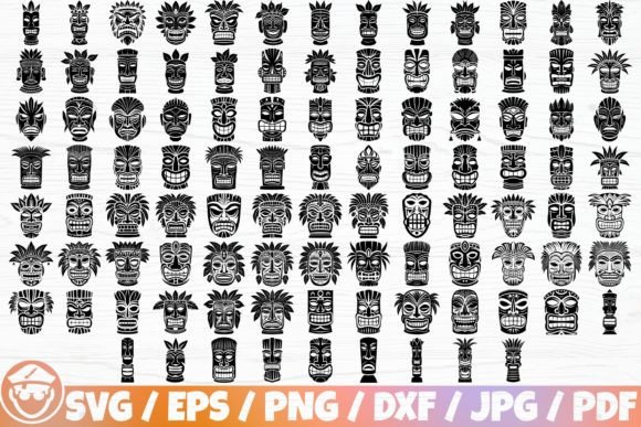 Download Tiki Mask / Tribal Head X100 BUNDLE - Bundle Collection