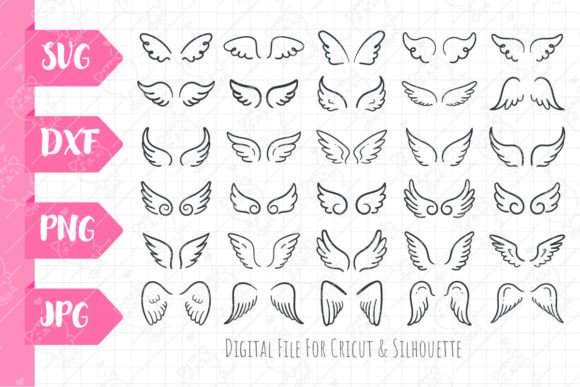 Download Wings SVG| Angel Wing Bundle PNG - Bundle Collection