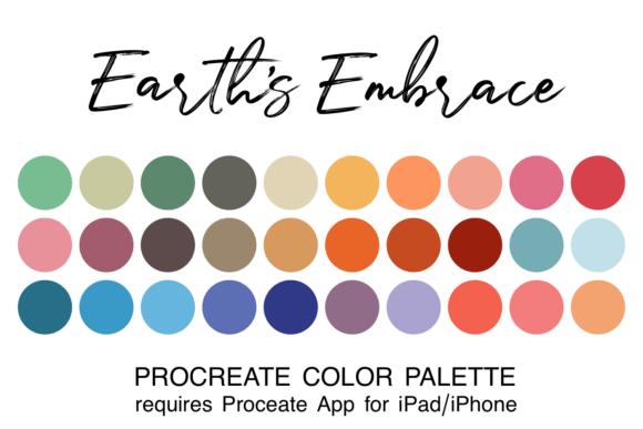 Download Earth’s Embrace Procreate Color Palette - Palette Collection