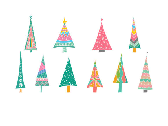 Download Boho Color Christmas Tree Bundle SVG - Bundle Collection