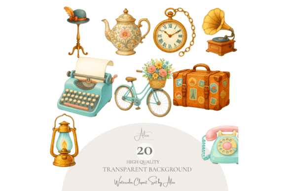 Download Vintage Clipart Bundle - Bundle Collection