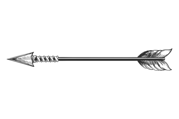 Download Decorative Arrow Sketch. Bohemian Style - Sketch Collection