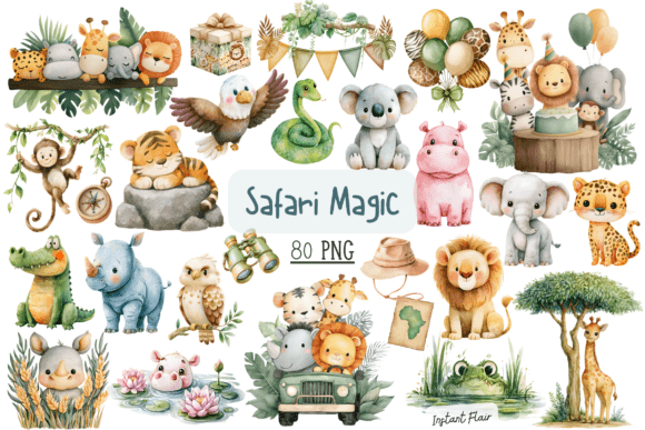 Download Safari Magic Clipart Bundle - Bundle Collection
