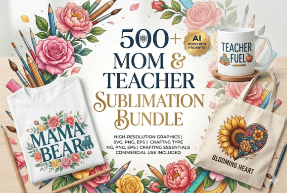 Download 500+ Mom &amp; Teacher Sublimation Bundle - Bundle Collection